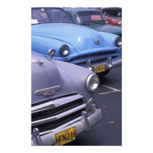 Impression Photo Cuba, La Havane. Voitures classiques des années 19