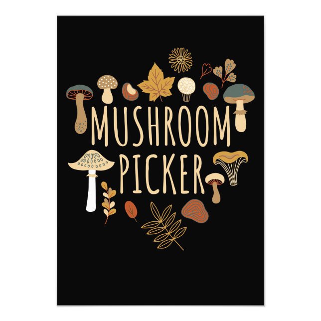 Impression Photo Cueilleur de champignons (Devant)