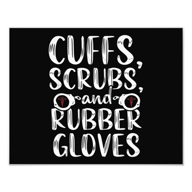 Impression Photo Cuffs Correctional Nurse RN Prison Nursing Medical (Devant)