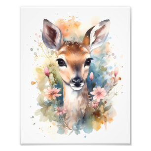 Impression Photo Cute Forest Baby Chers pintes Nursery Art