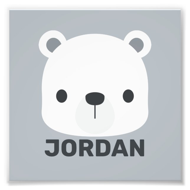 Impression Photo Cute Little Polar Bear (Devant)