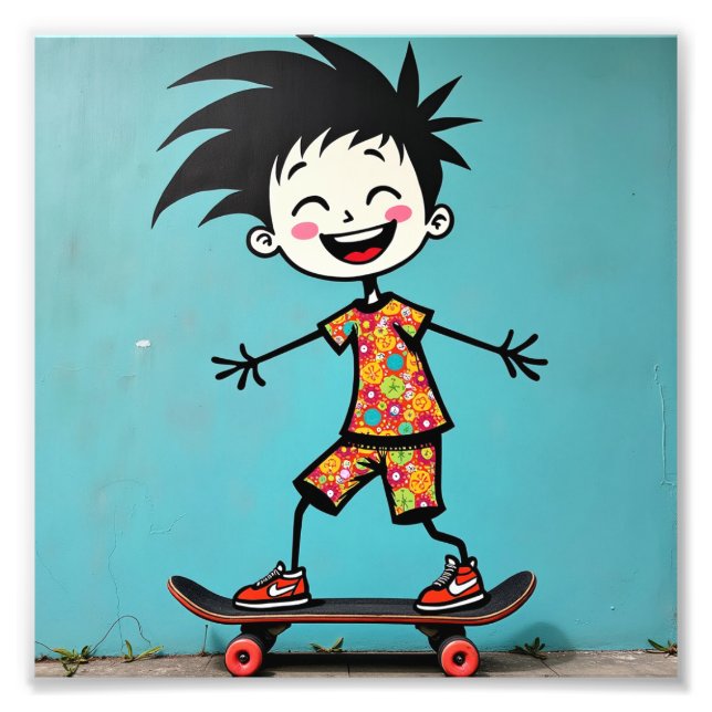 Impression Photo Cute stickman (Devant)