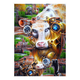 Impression Photo Cyber-vache vapeur