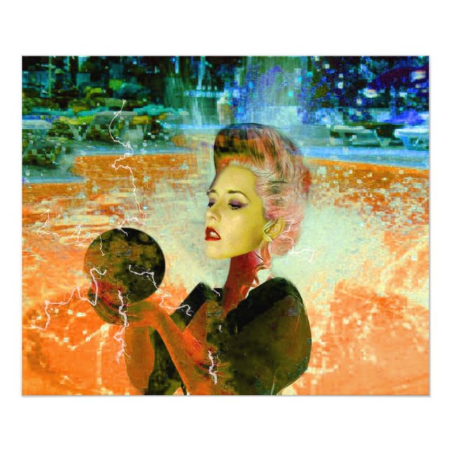 Impression Photo Cyborg électrique (Devant)