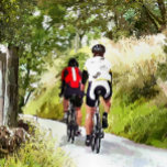 IMPRESSION PHOTO CYCLISME<br><div class="desc">Two road racing cyclique enjoying the country lanes of Wales. Watercolor.</div>