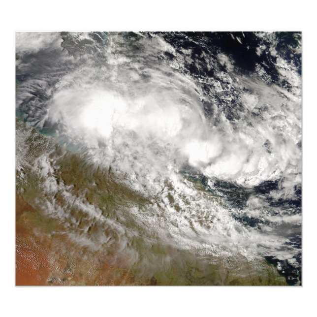 Impression Photo Cyclone tropical Olga sur le nord-est de l'Austral (Devant)