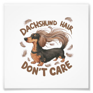 Impression Photo Dachshund Hair, ne t'en fais pas