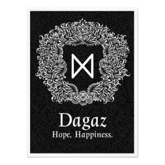 Impression Photo Dagaz /Happiness/ Version noire