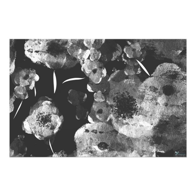 IMPRESSION PHOTO DAHLIAS NOIRS (Devant)