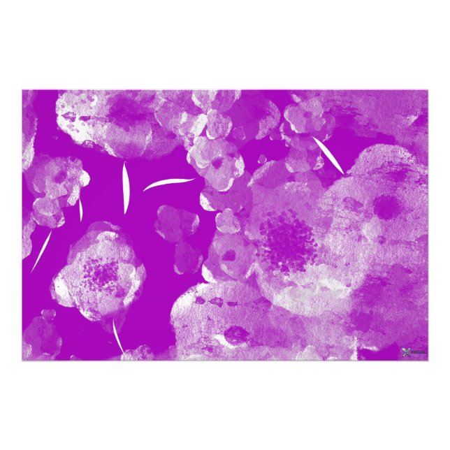 IMPRESSION PHOTO DAHLIAS POURPRES (Devant)