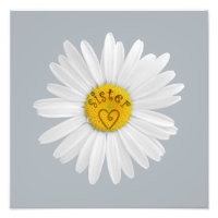 Daisy Flower Pour Personnaliser D'Art Soeur Arrièr