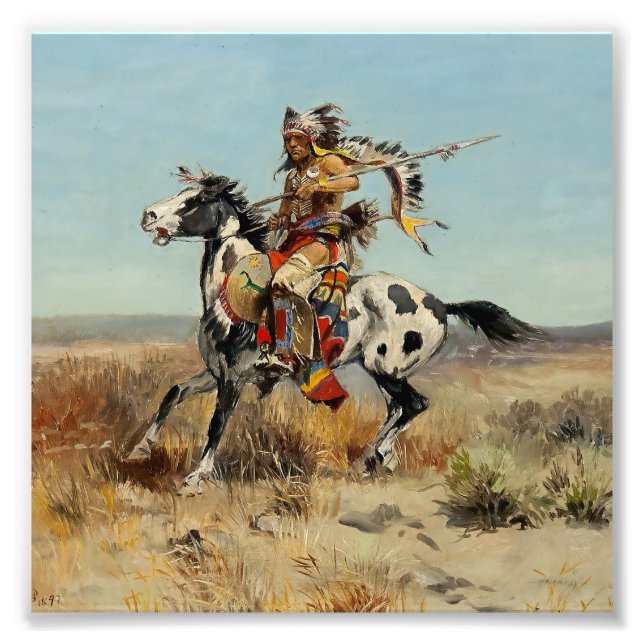 Impression Photo « Dakota Chief » par Charles M. Russell (Devant)