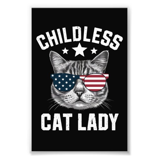 Impression Photo Dame au Chat sans Enfants 2024  (Devant)