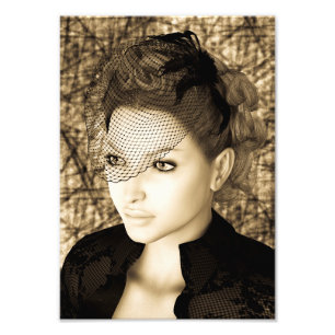 Impression Photo Dame Vintage
