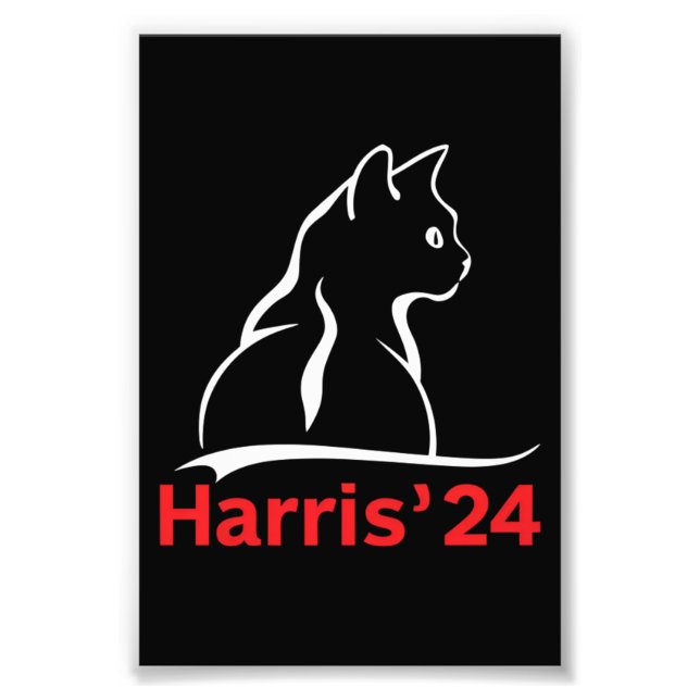 Impression Photo Dames de chat pour Kamala Chat 2024 Présidente Kam (Devant)