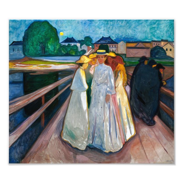 Impression Photo Dames sur le pont | Edvard Munch | (Devant)
