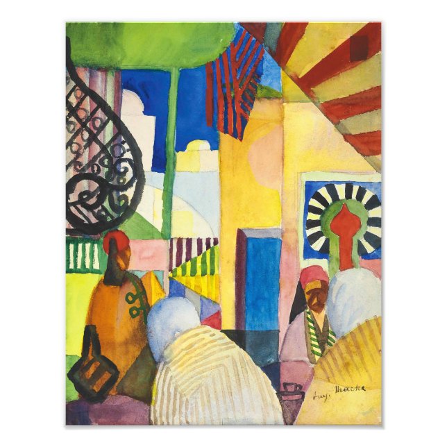 Impression Photo Dans le bazar | Auguste Macke | (Devant)