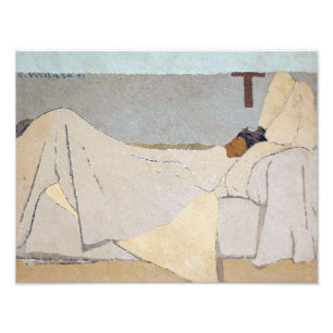 Impression Photo Dans le lit   Edouard Vuillard  