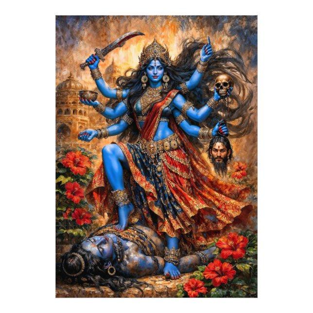 Impression Photo Danse de Kali sur Shiva (Devant)