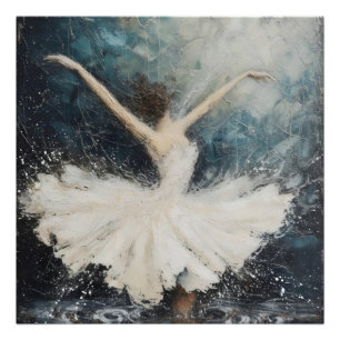 Impression Photo Danseuse de ballet Art Abstrait