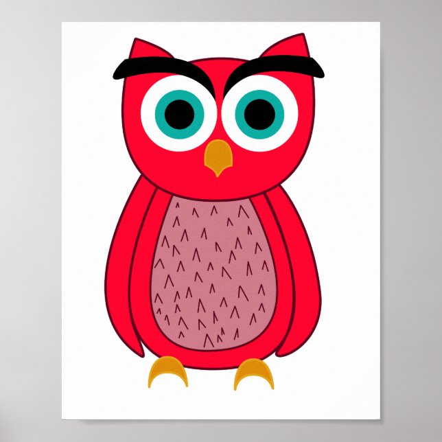 Impression photo de hibou (Devant)