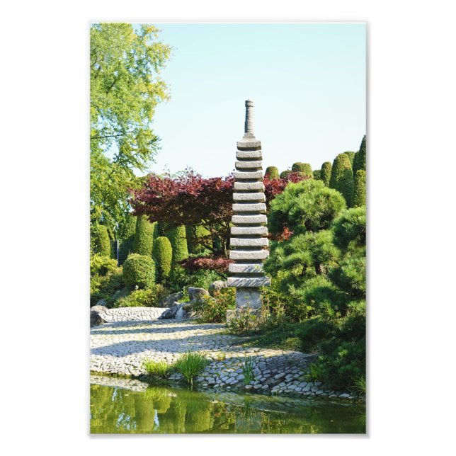 Impression photo de jardin japonais (Devant)