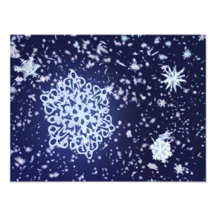 Impression photo de la nuit de l'hiver