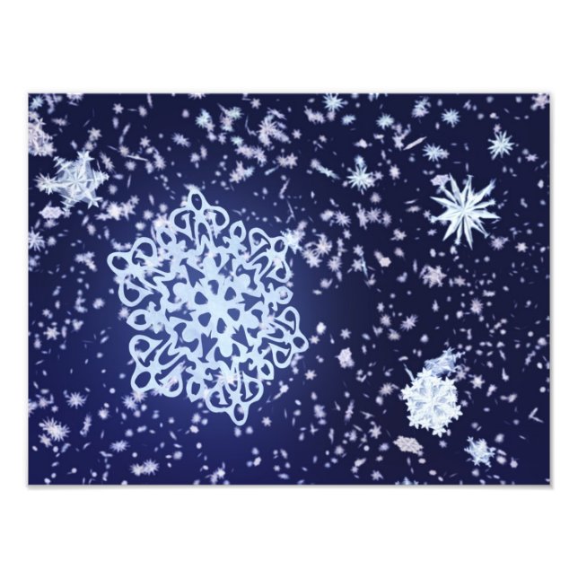 Impression photo de la nuit de l'hiver (Devant)