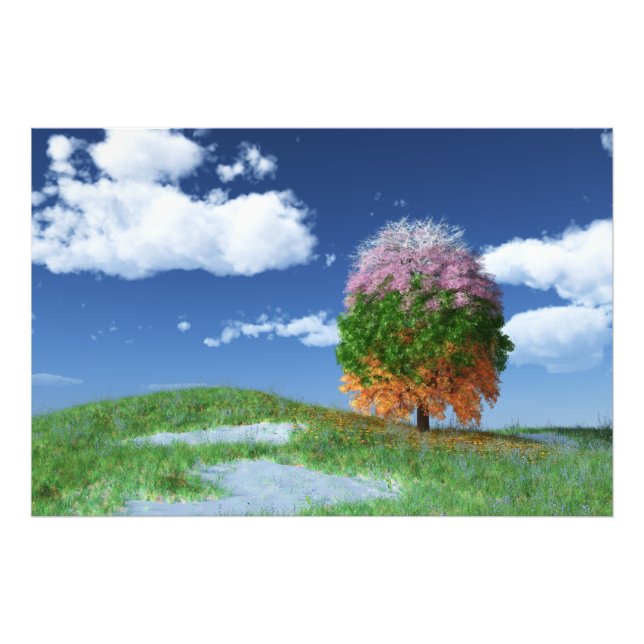 Impression photo de l'arbre de saison (Devant)