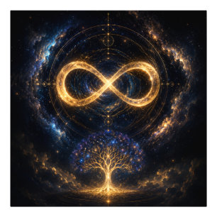 Impression photo de l'arbre de vie Infinity cosmiq