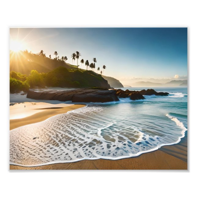 Impression photo de plage tropicale (Devant)