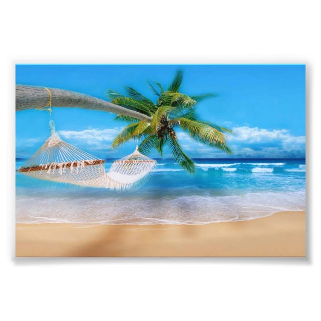Impression photo de plage tropicale (Devant)