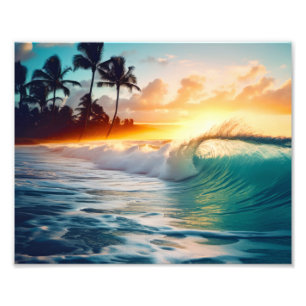Impression photo de plage tropicale