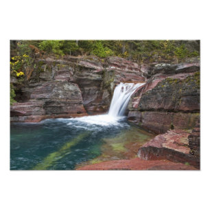 Impression Photo Deadwood Falls sur Reynolds Creek à l'automne à