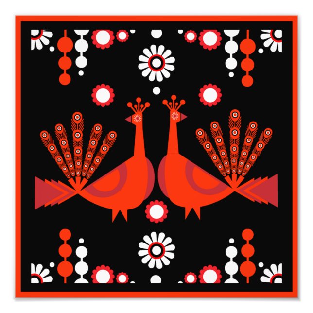 Impression Photo Décor original Peacock Art Home (Devant)