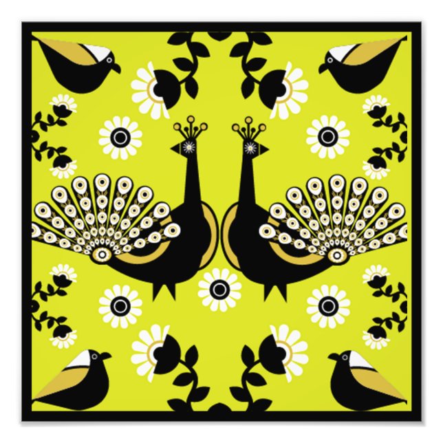 Impression Photo Décor original Peacock Art Home (Devant)