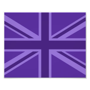 Impression Photo Décor Union Jack Accent Violet