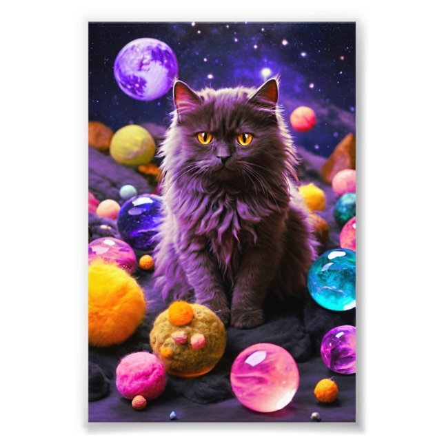 Impression Photo Décoration murale d'art de chat mignon (Devant)