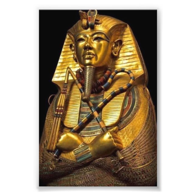 Impression Photo Décoration murale d'art égyptien Pharaon doré (Devant)