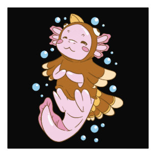 Impression Photo Déguisement de dinde Axolotl Amusant