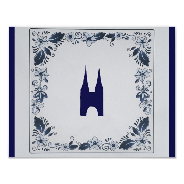 Impression Photo Delft blue tile Eastern Gate dans Delft (Devant)