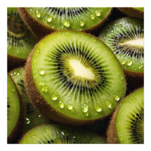 Impression Photo Délicieux Kiwis vert