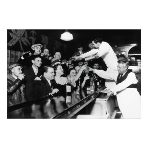 Impression Photo Demande insatiable d'alcool à la fin de l'interdic