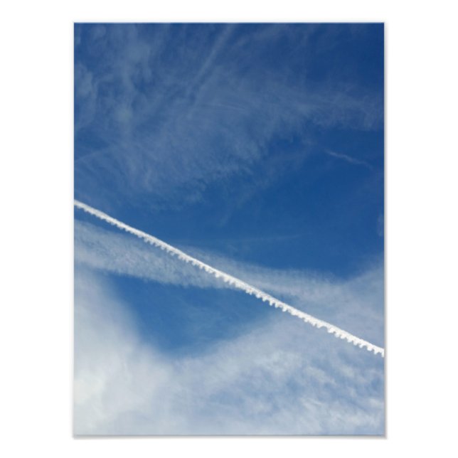 Impression Photo dentelle blanche dans le ciel (Devant)