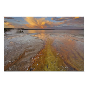 Impression Photo Dépôts minéraux colorés émis par Black Pool 2