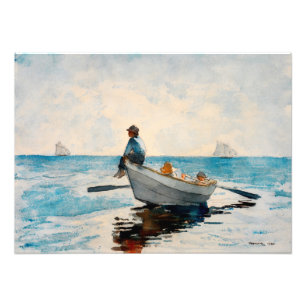 Impression Photo Des garçons dans un dory par Winslow Homer