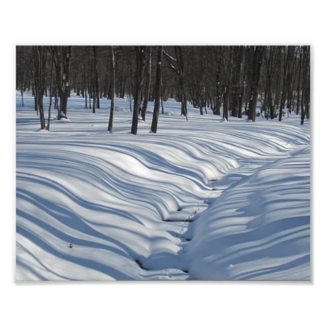 Impression photo des ombres de neige (Devant)