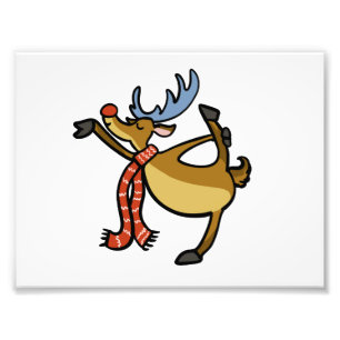 Impression Photo Dessin de Moose Dancing   choisir la couleur de l'