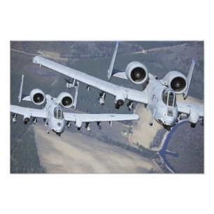 Impression Photo Deux avions du coup de foudre II d'A-10C volent