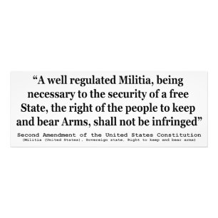 Impression Photo Deuxième amendement à la Constitution des États-Un